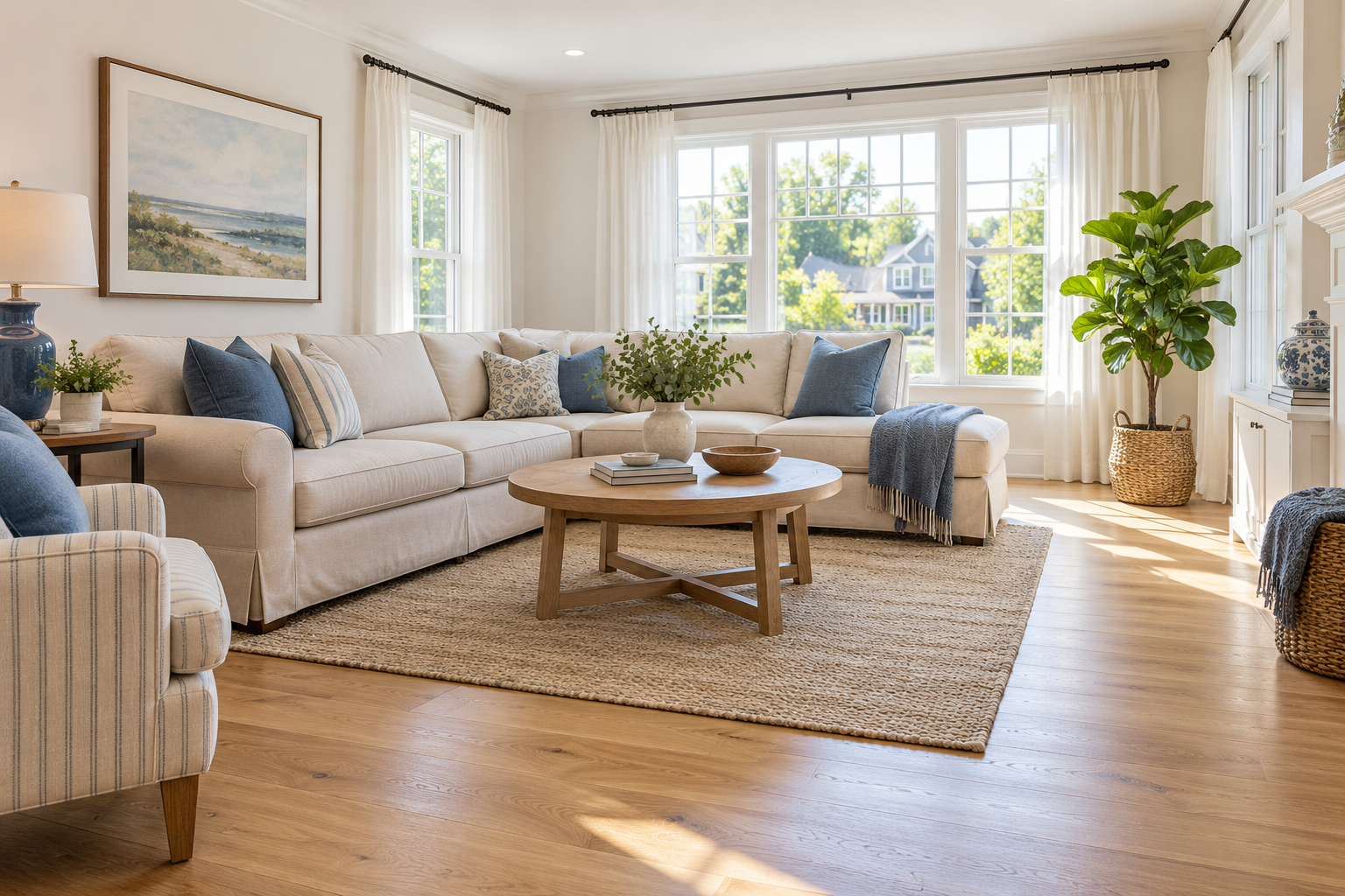 Bright, tidy home interior